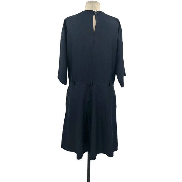 Maison Kitsuné Jade Loose Cut Dress in Navy Blue Size 38  / US 6‎ **Flawed - Picture 8 of 13